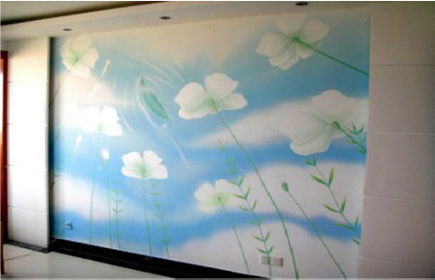 闽侯画墙绘怎么画好白云的蓬松感？