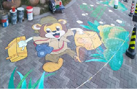 闽侯夏季画地面彩绘会遇到的问题