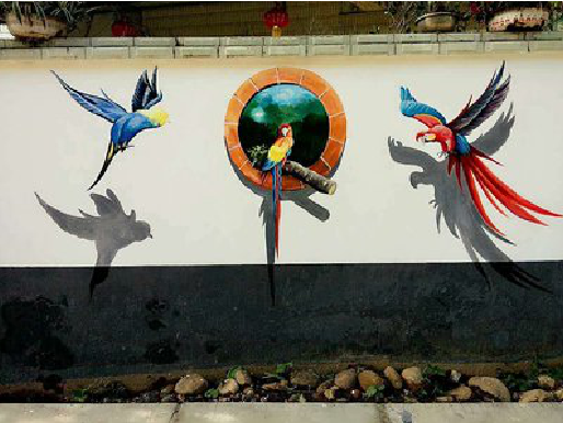 闽侯视觉错位-3D墙绘设计