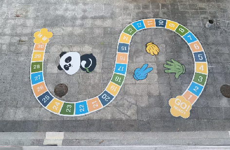 闽侯地面游戏彩绘