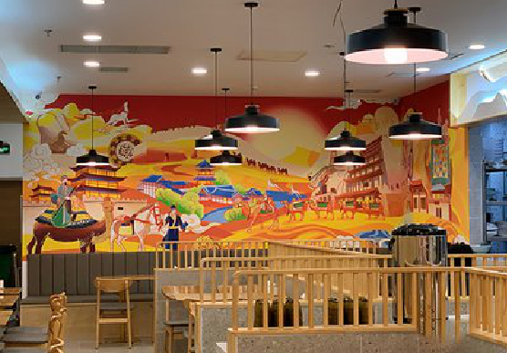 闽侯商业空间彩绘介绍。