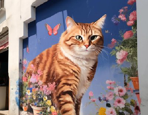 闽侯自己绘制有个性的手绘墙