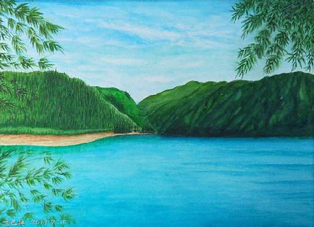 闽侯在墙绘中，如何绘画绿水青山？