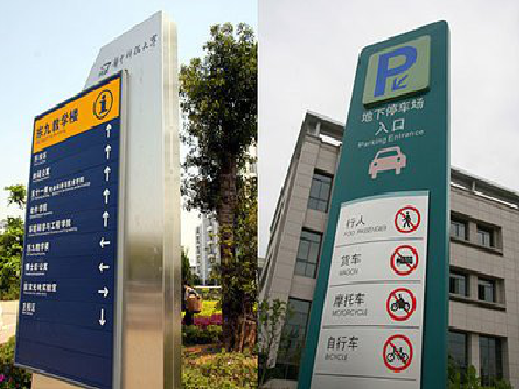 闽侯导向标识的设计作用。